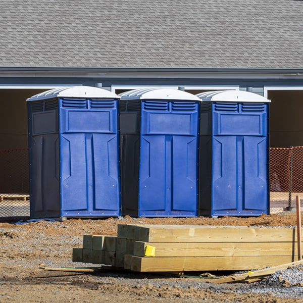 what is the expected delivery and pickup timeframe for the portable toilets in Anniston AL